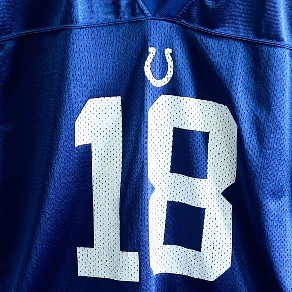 PEYTON MANNING INDIANAPOLIS COLTS TEAM APPAREL AUTHENTIC #18 FOOTBALL JERSEY XL - Picture 3 of 15